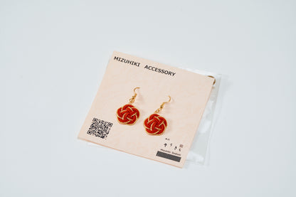 Mizuhiki pierced earrings