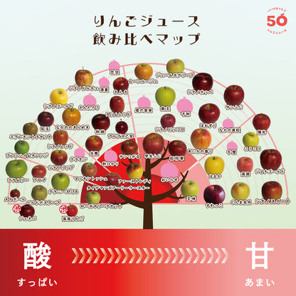 いいづなりんご50品種リンゴジュース　ランダム６種セット