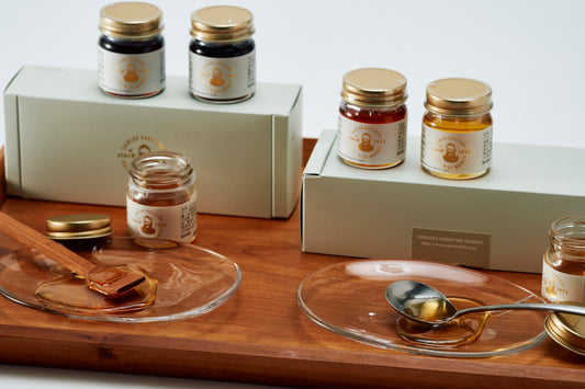 HACHI HIGE HONEY SET Acacia/Apple/All varieties of flowers/Sakura/Chestnut/Soba (50g x 6 types each)