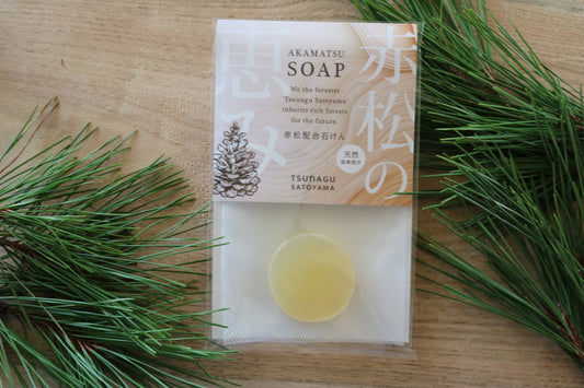 Akamatsu Mini Soap with Foaming Net