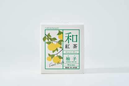 Slightly sweet Japanese black tea - yuzu