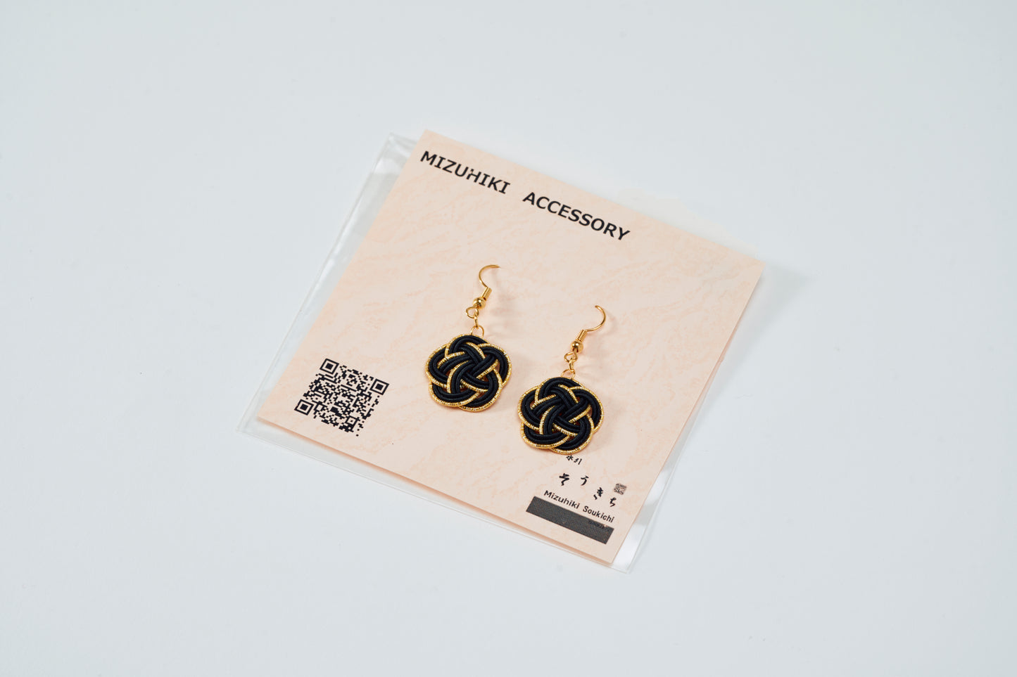 Mizuhiki pierced earrings