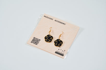 Mizuhiki pierced earrings